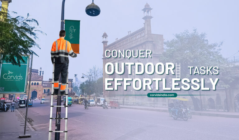 Buy Folding Ladder Online in India | Heavy-Duty & Compact | Corvids India Buy Folding Ladder Online in India | Heavy-Duty & Compact | Corvids India